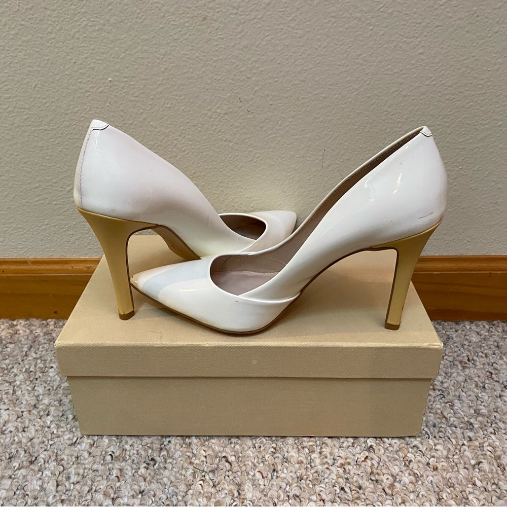 Shoes of Prey - White Stilettos size 8